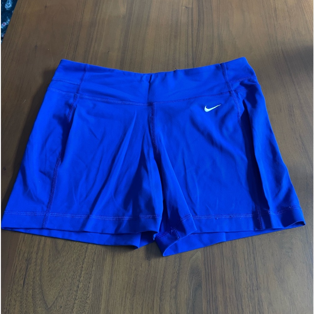 Nike dri fit blue shorts